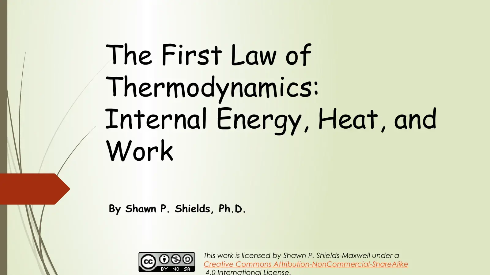 غلاف كتاب The First Law of Thermodynamics: Internal Energy, Heat, and Work