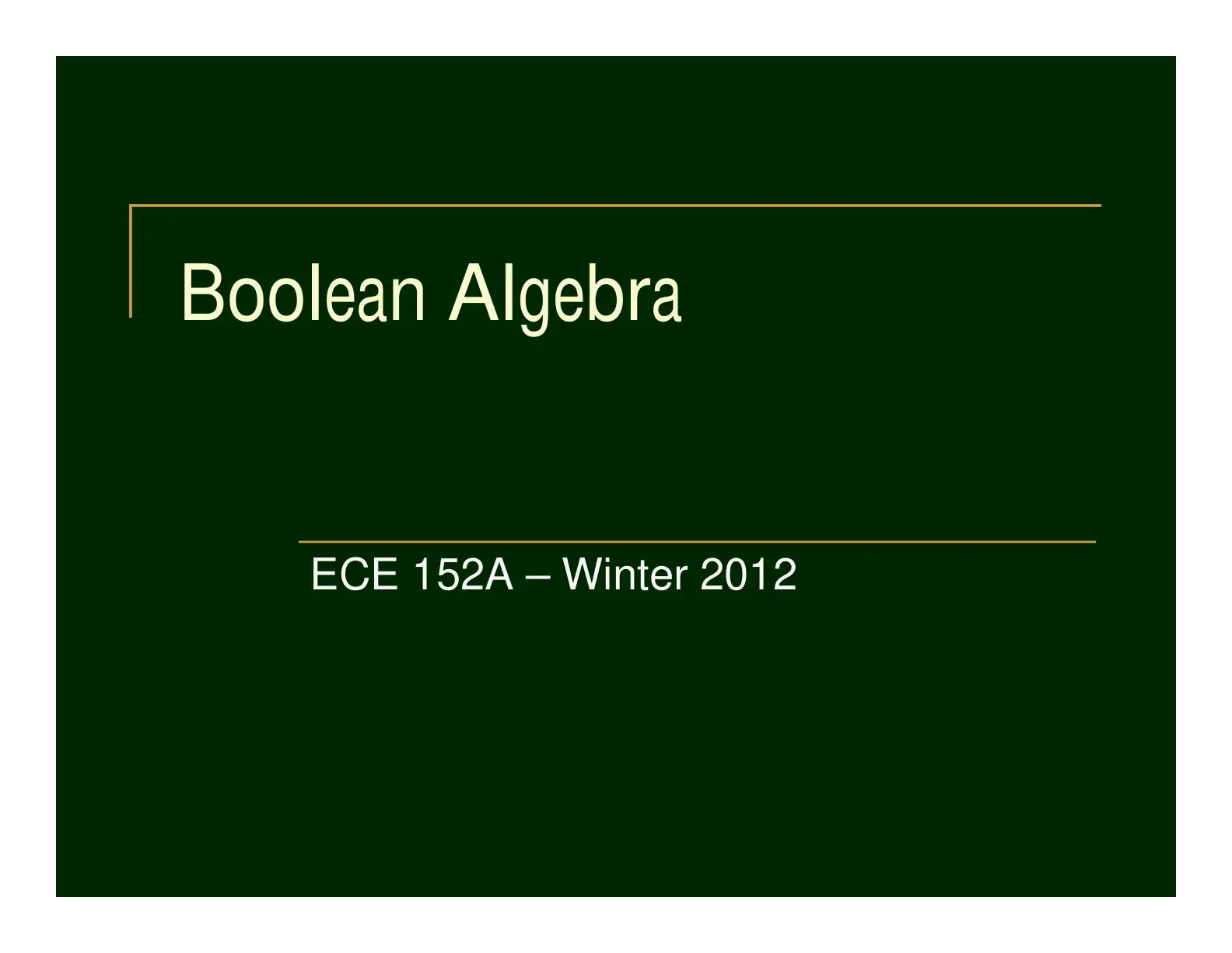 غلاف كتاب Boolean Algebra
