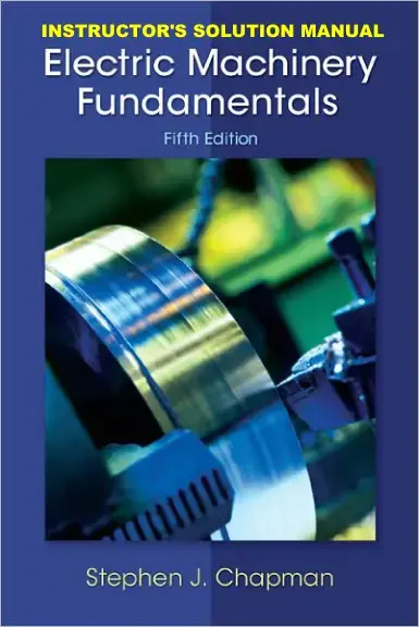 غلاف كتاب Electric Machinery Fundamentals Fifth Edition