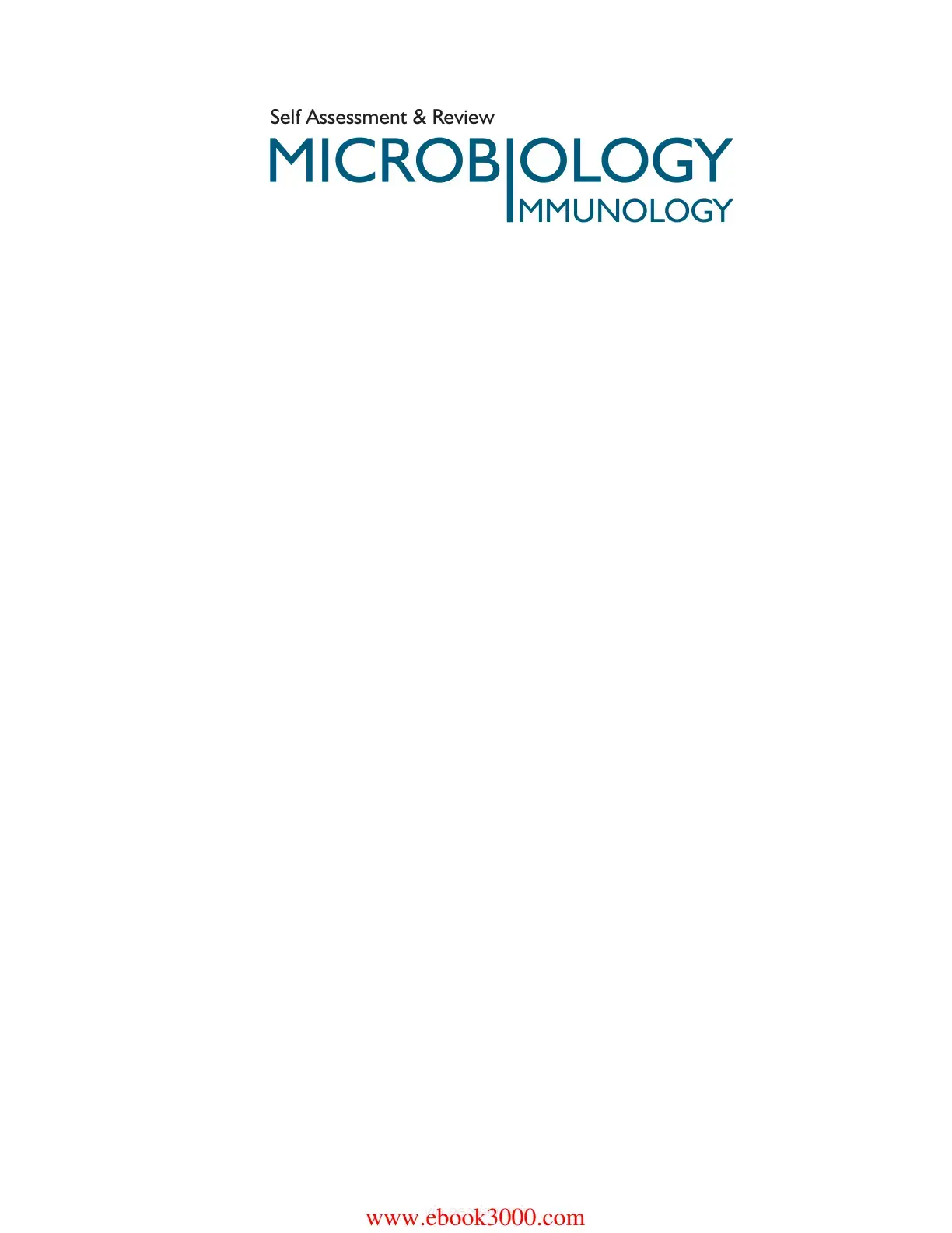 غلاف كتاب Self Assessment & Review MICROBIOLOGY IMMUNOLOGY