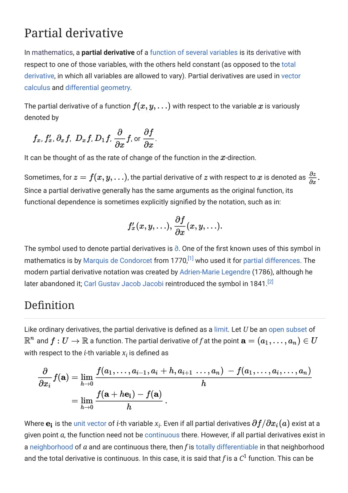 غلاف كتاب Partial Derivative