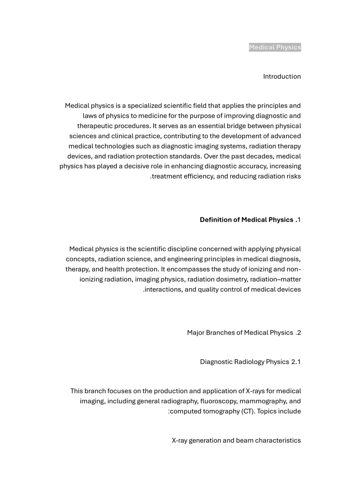 غلاف كتاب Medical Physics