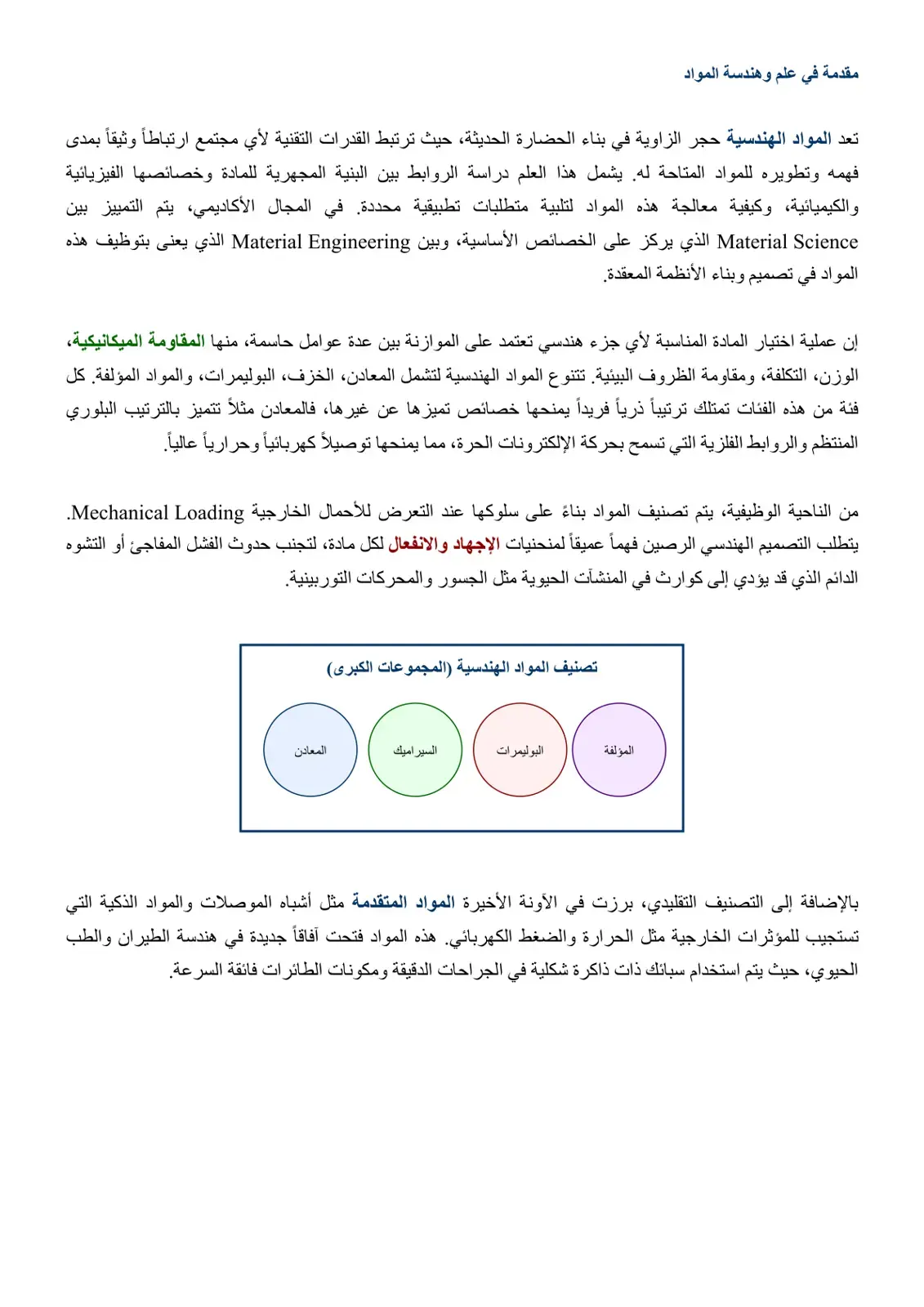 غلاف كتاب مقدمة في علم وهندسة المواد