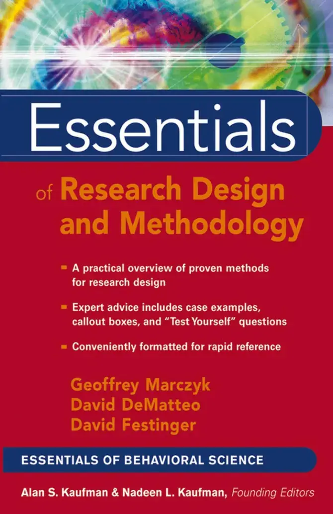 غلاف كتاب Essentials of Research Design and Methodology