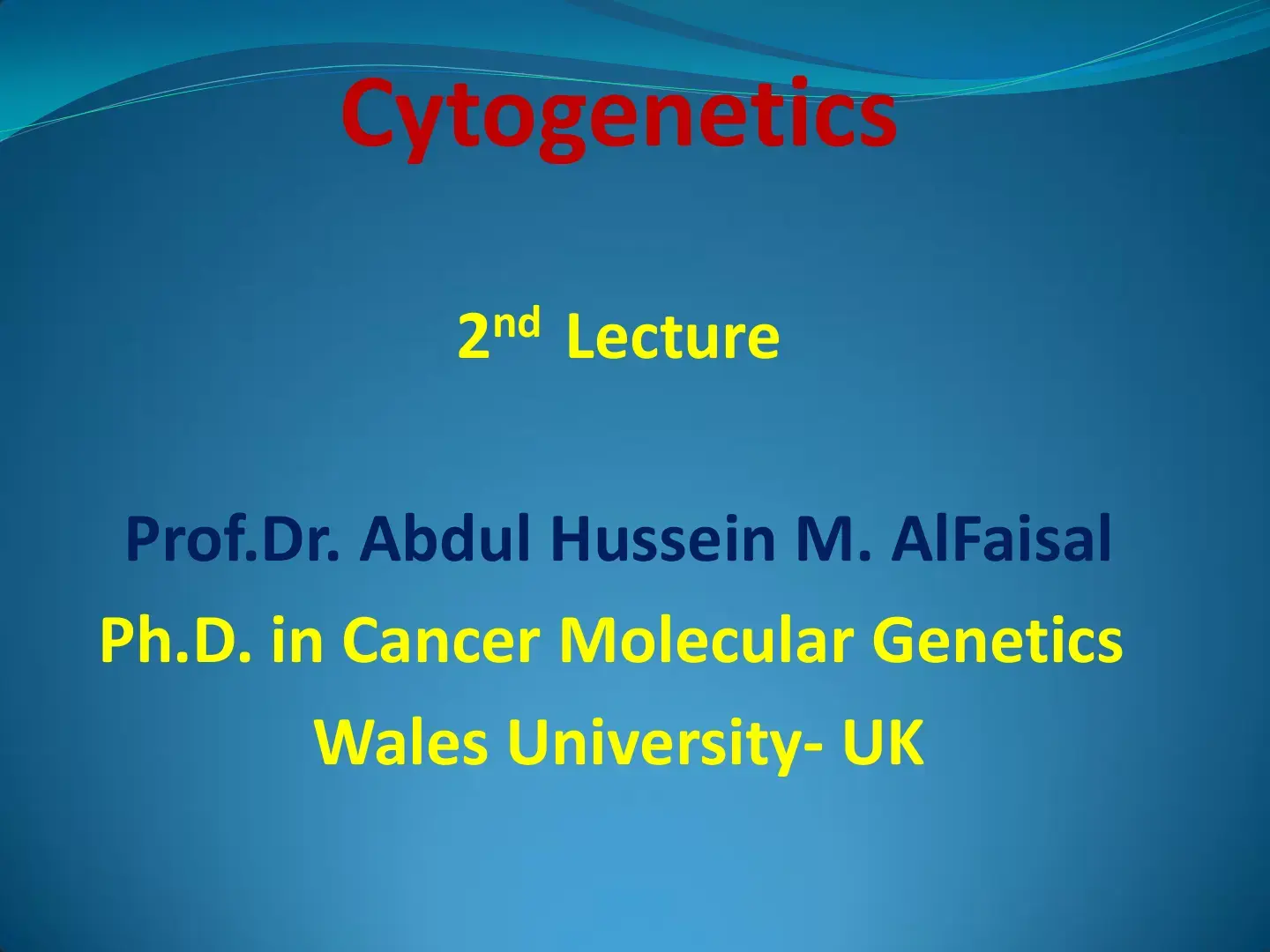 غلاف كتاب Cytogenetics