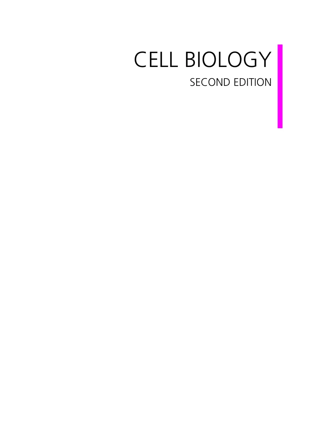 غلاف كتاب CELL BIOLOGY