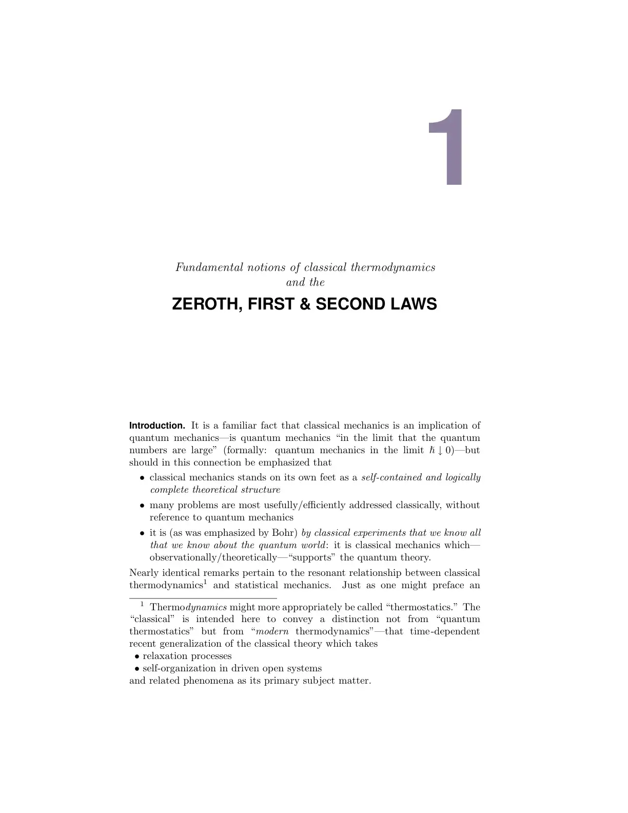 غلاف كتاب Fundamental Notions of Classical Thermodynamics and the Zeroth, First & Second Laws