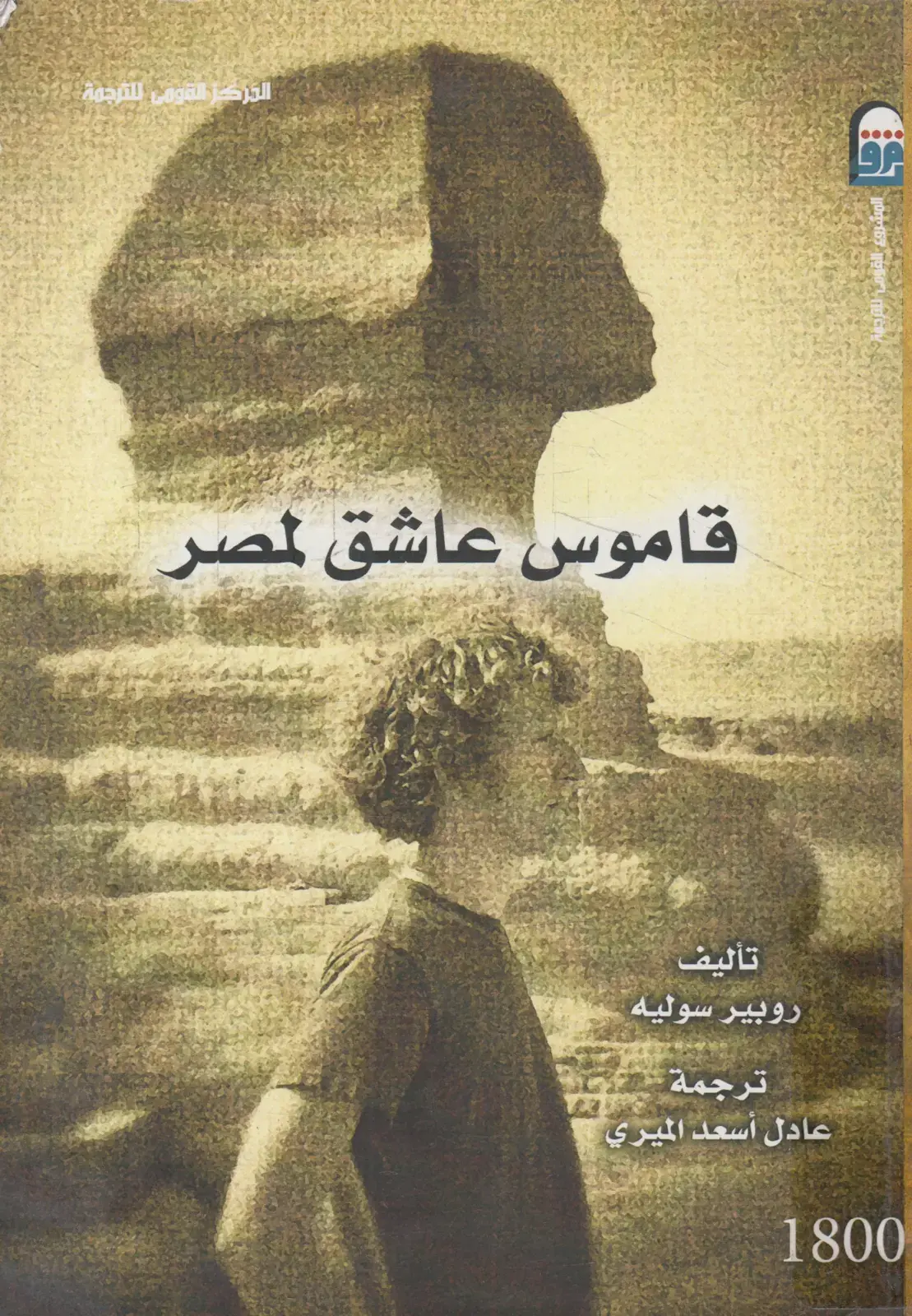 غلاف كتاب قاموس عاشق لمصر