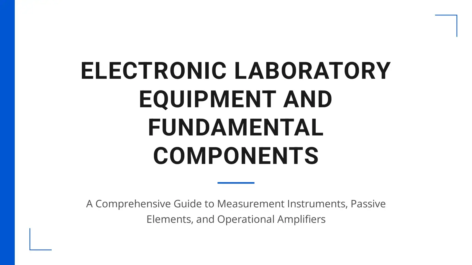 غلاف كتاب Electronic Laboratory Equipment and Fundamental Components