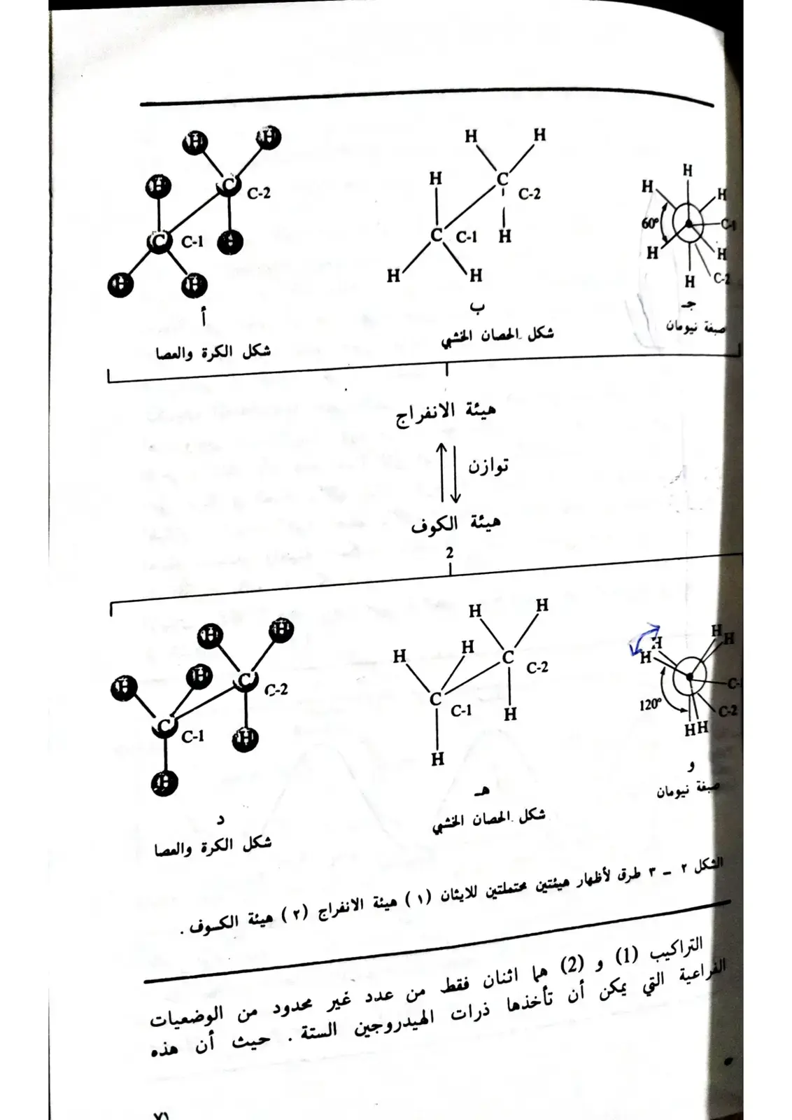غلاف كتاب طرق إظهار الهيئات المحتملة للإيثان