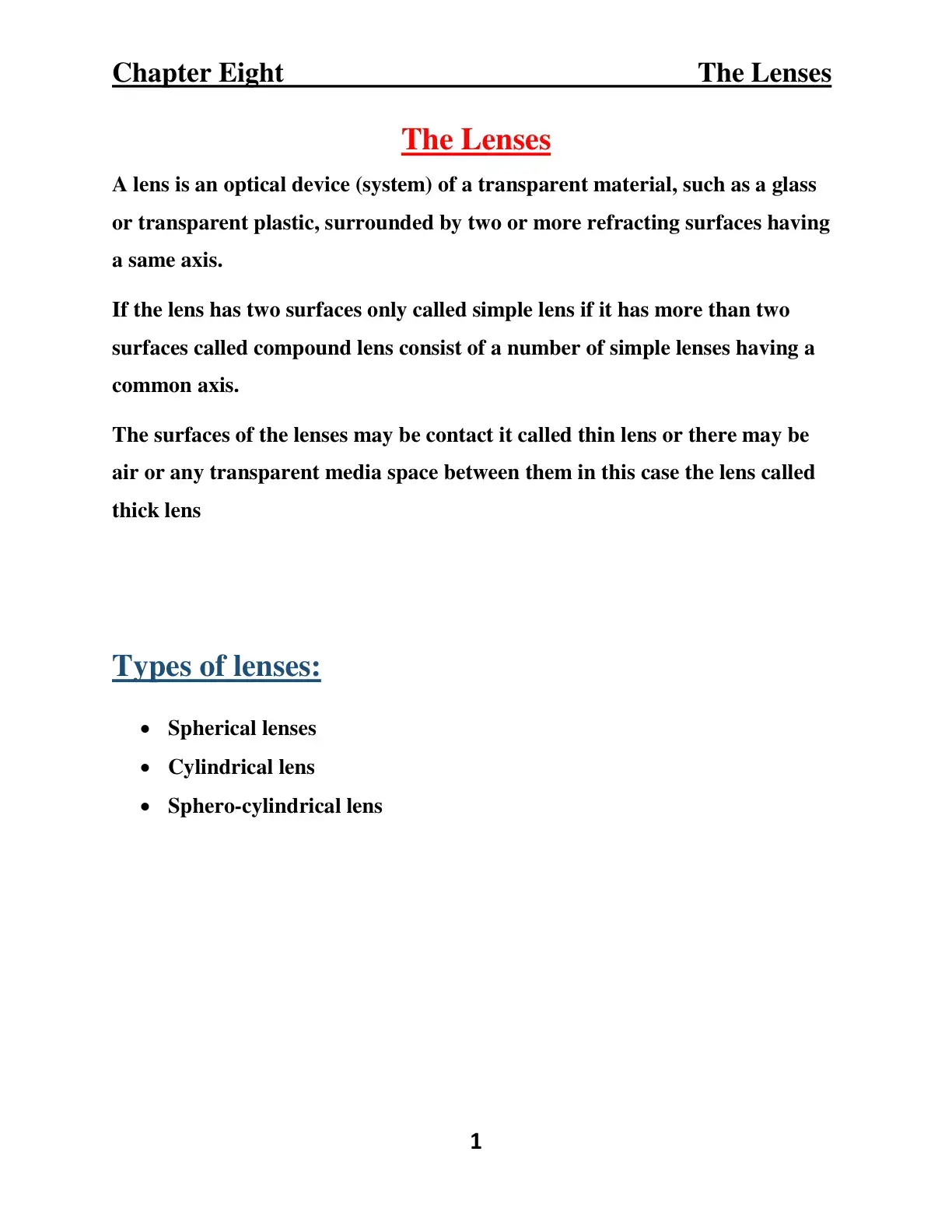غلاف كتاب The Lenses