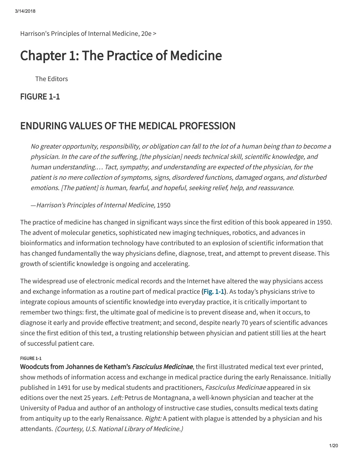 غلاف كتاب Harrison's Principles of Internal Medicine