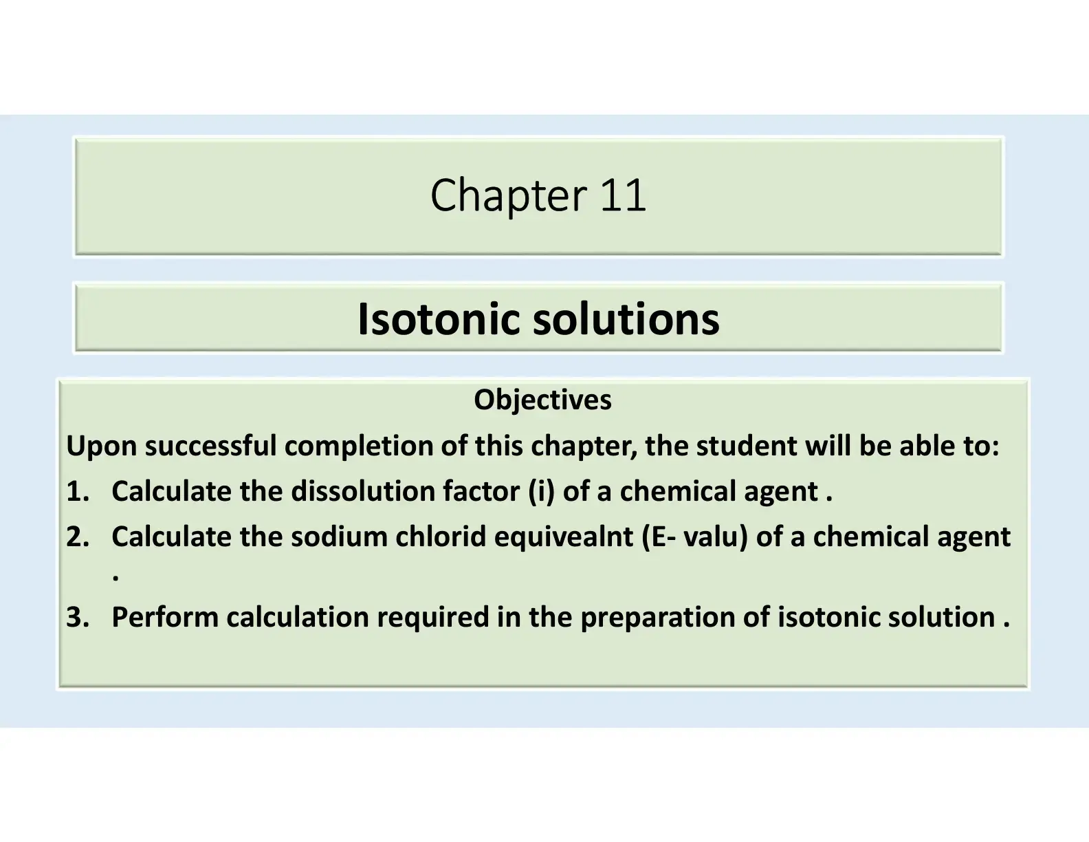 غلاف كتاب Chapter 11: Isotonic Solutions