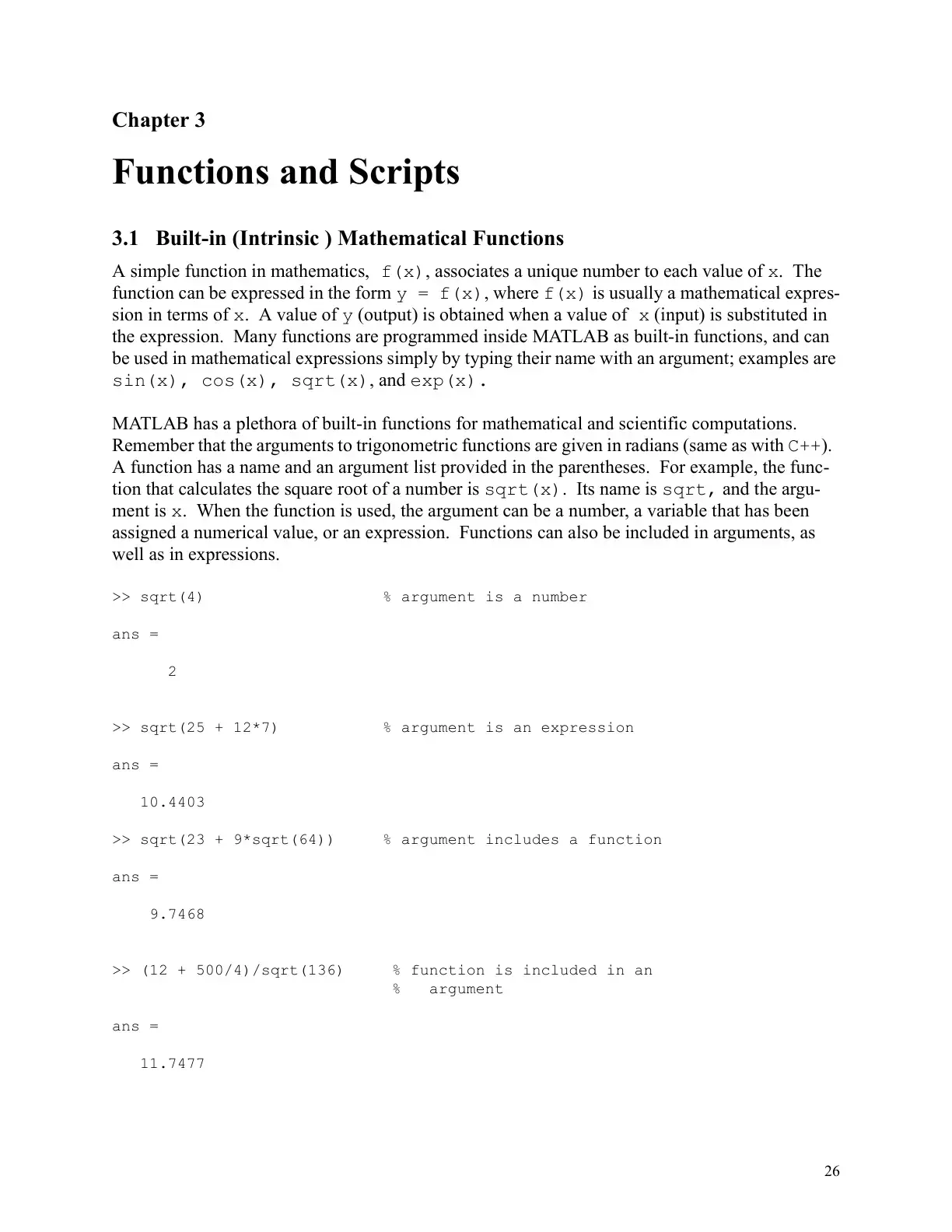 غلاف كتاب Chapter 3: Functions and Scripts