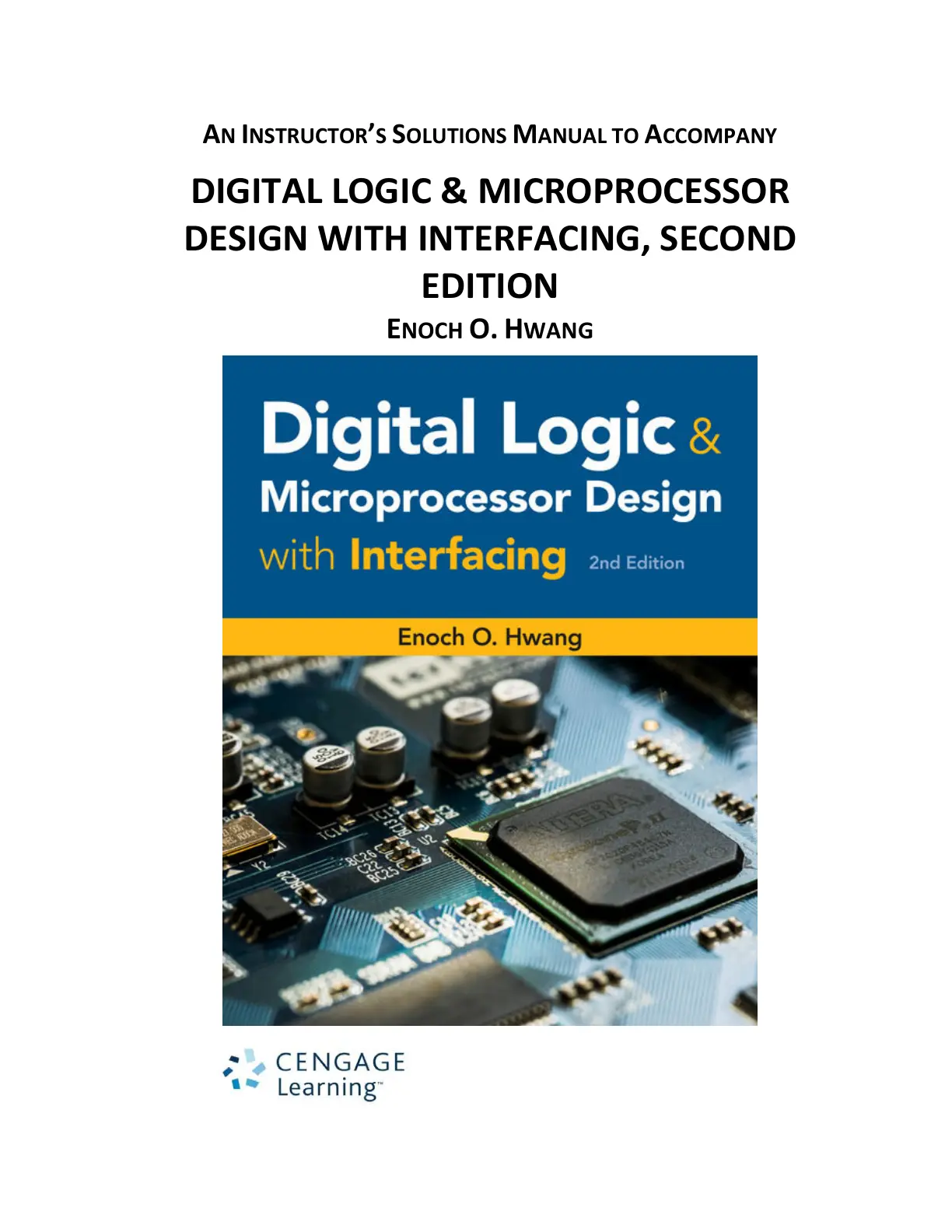 غلاف كتاب Digital Logic & Microprocessor Design with Interfacing 2nd Edition