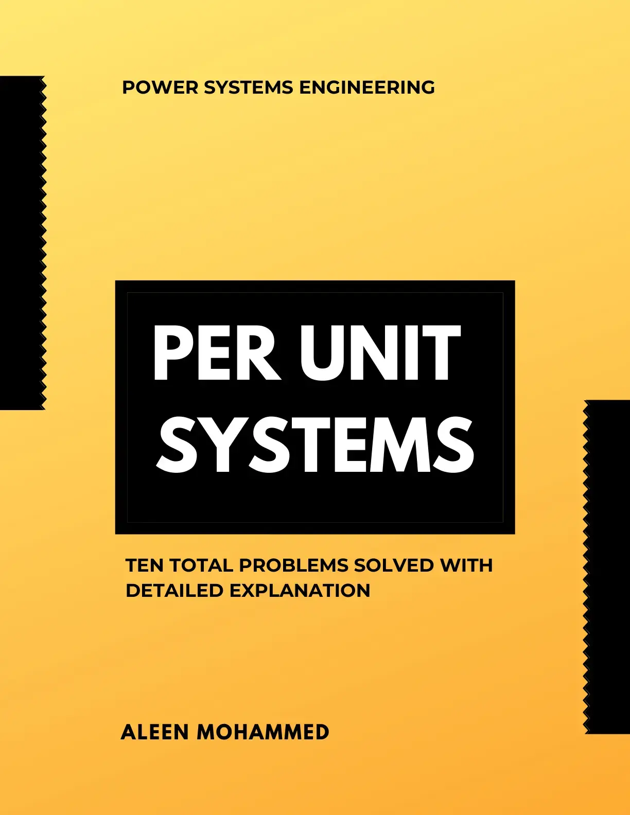 غلاف كتاب POWER SYSTEMS ENGINEERING PER UNIT SYSTEMS
