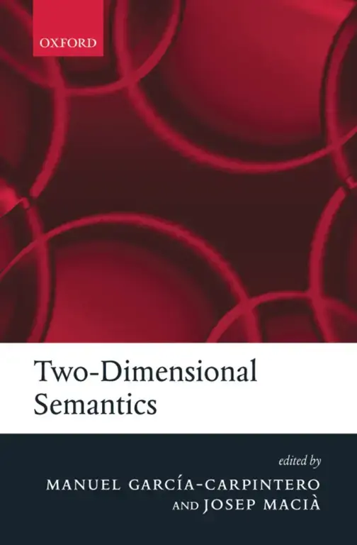 غلاف كتاب Two-Dimensional Semantics