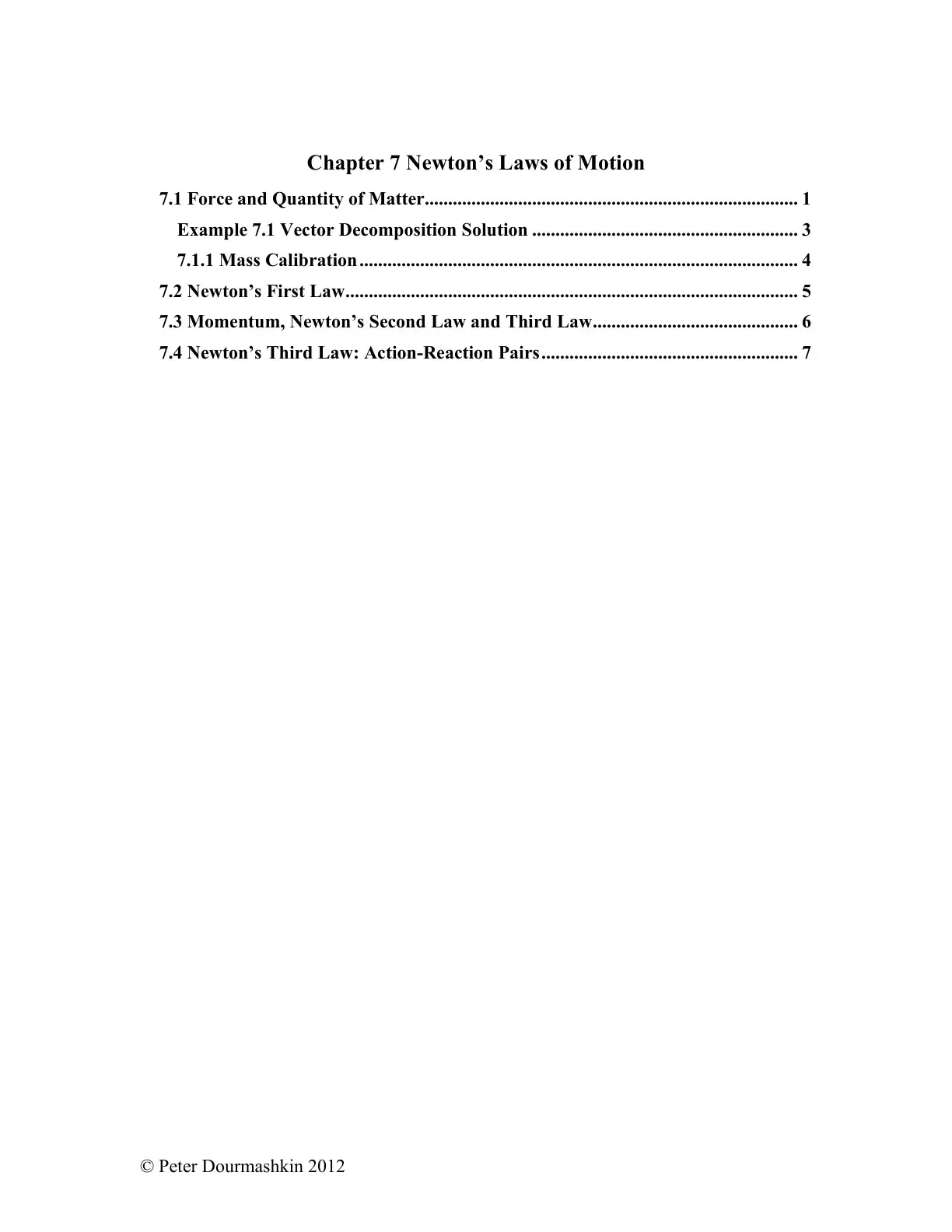 غلاف كتاب Chapter 7 Newton's Laws of Motion