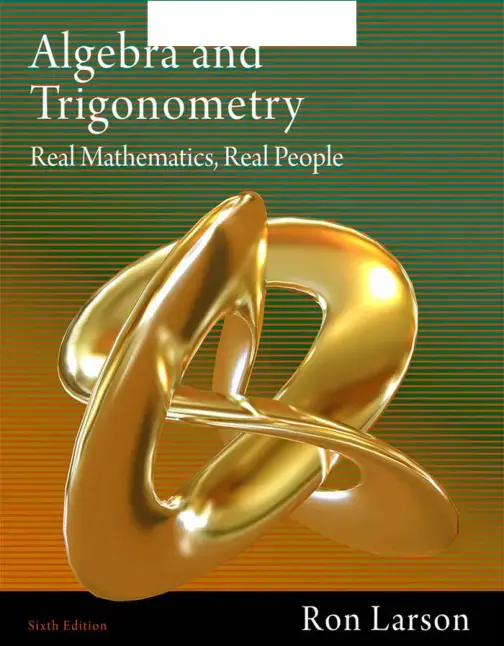 غلاف كتاب Algebra and Trigonometry