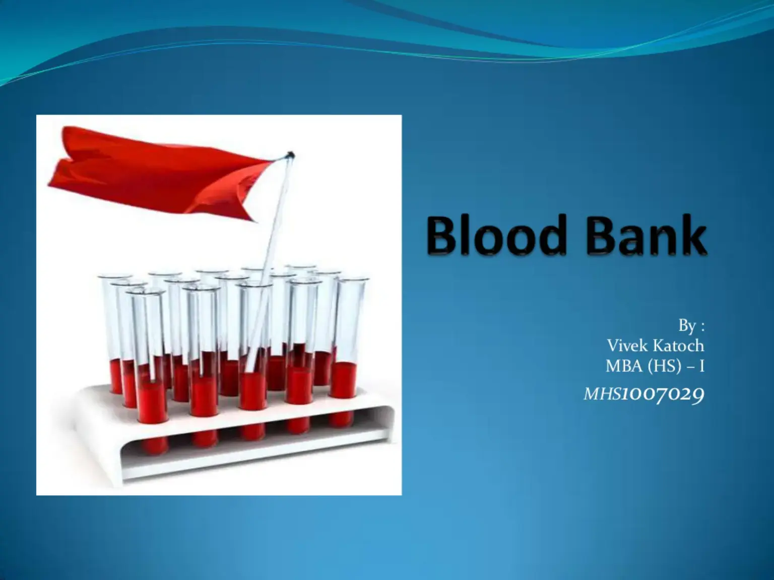 غلاف كتاب Blood Bank