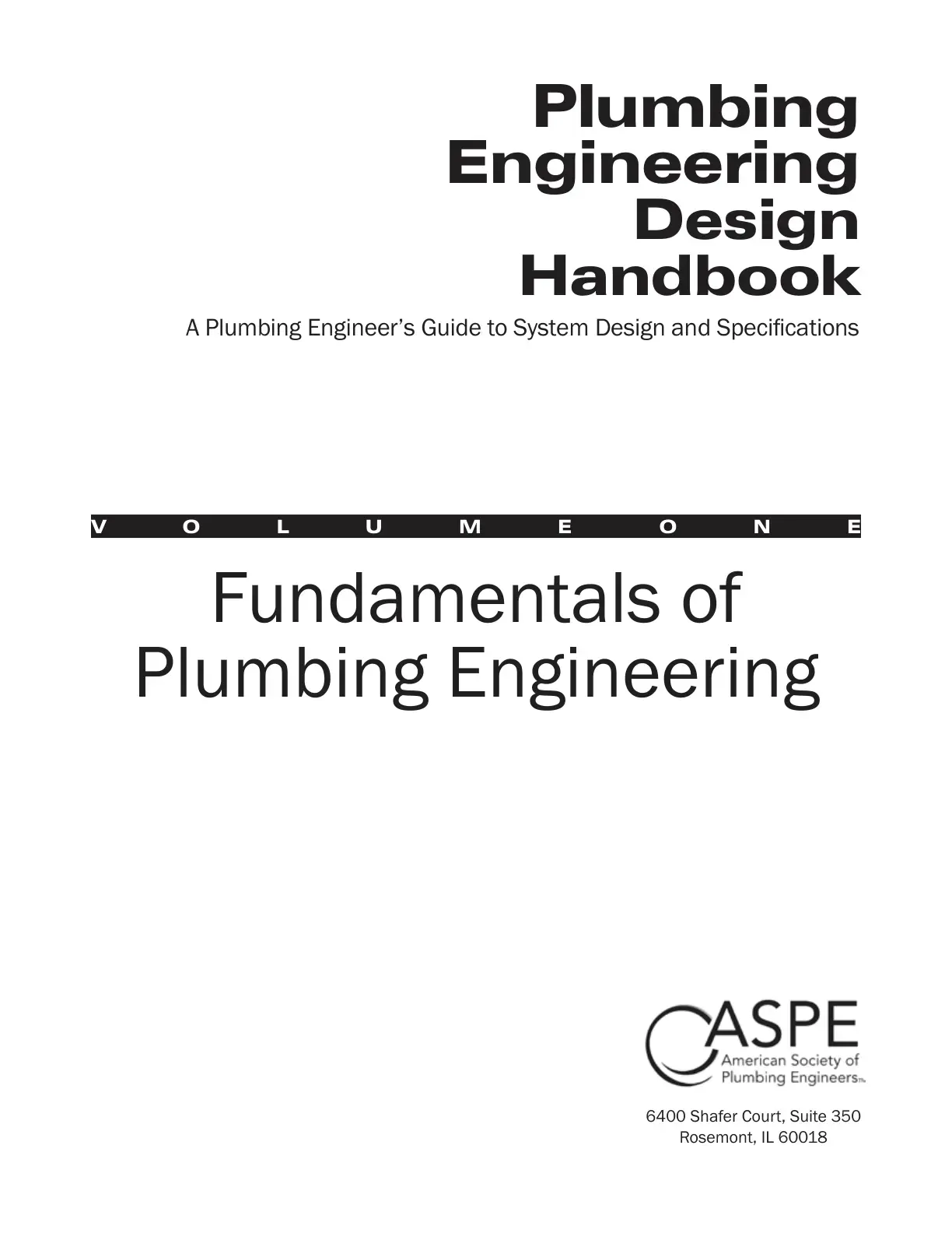 غلاف كتاب Plumbing Engineering Design Handbook