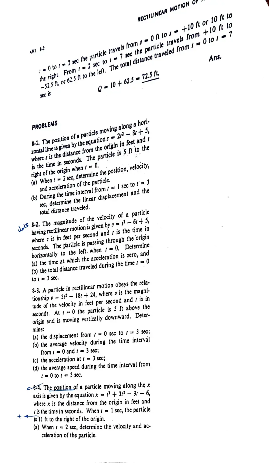 غلاف كتاب Rectilinear Motion