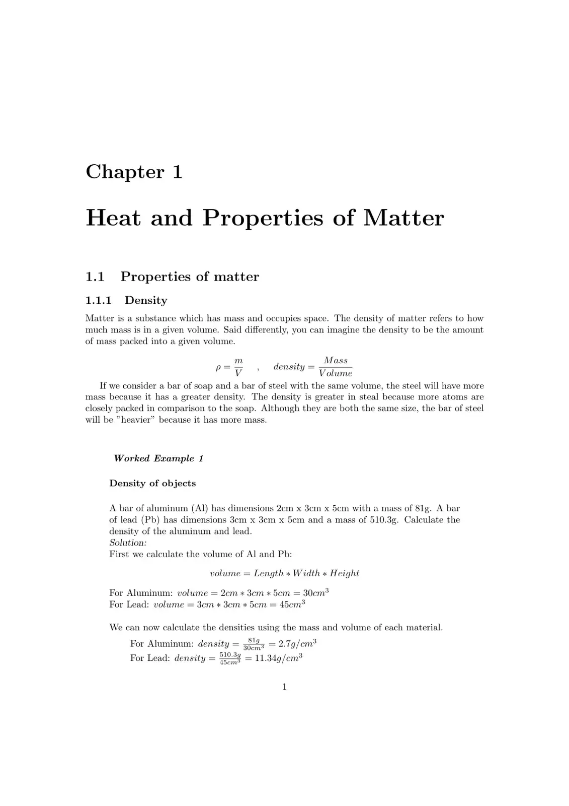 غلاف كتاب Heat and Properties of Matter