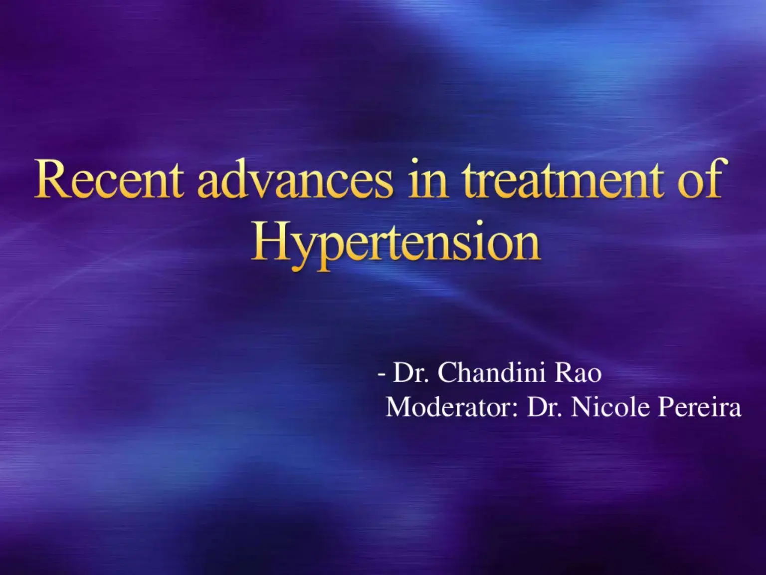غلاف كتاب Recent advances in treatment of Hypertension
