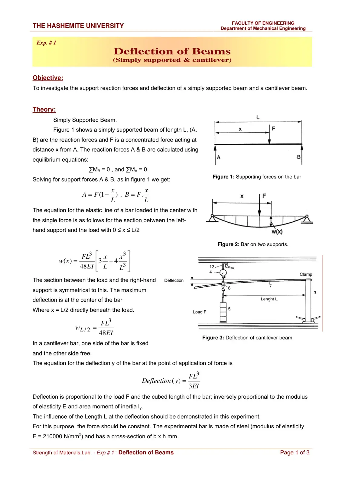 غلاف كتاب Deflection of Beams - Simply Supported & Cantilever
