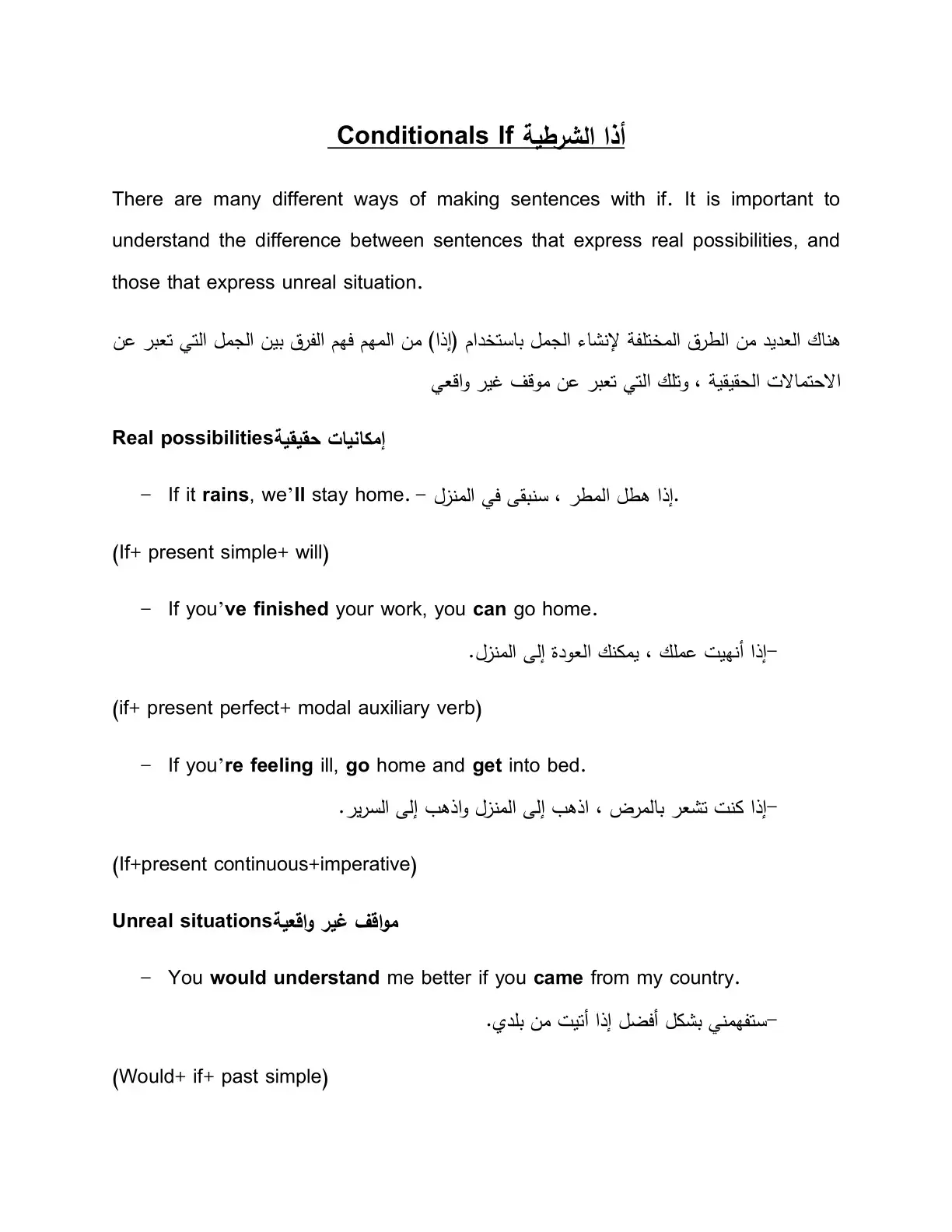 غلاف كتاب If Clause Conditionals