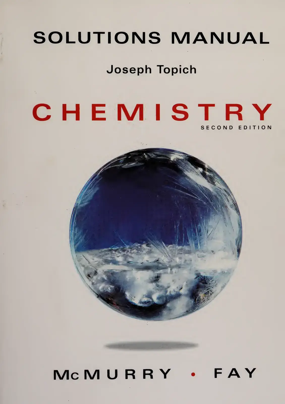 غلاف كتاب SOLUTIONS MANUAL CHEMISTRY