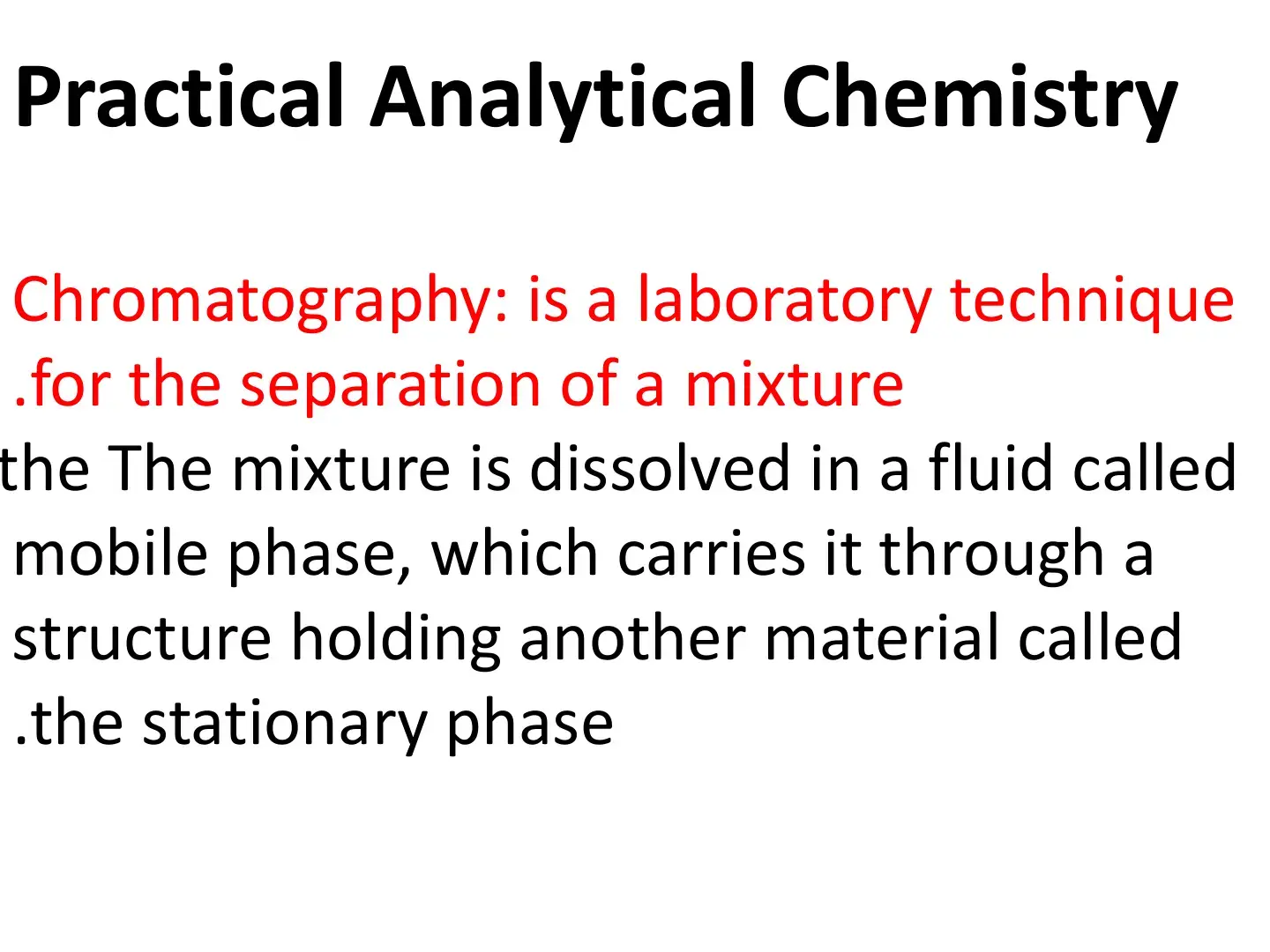 غلاف كتاب Practical Analytical Chemistry