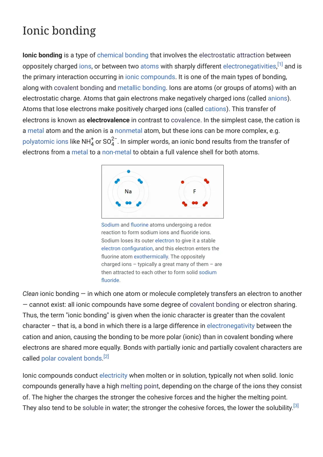 غلاف كتاب Ionic bonding