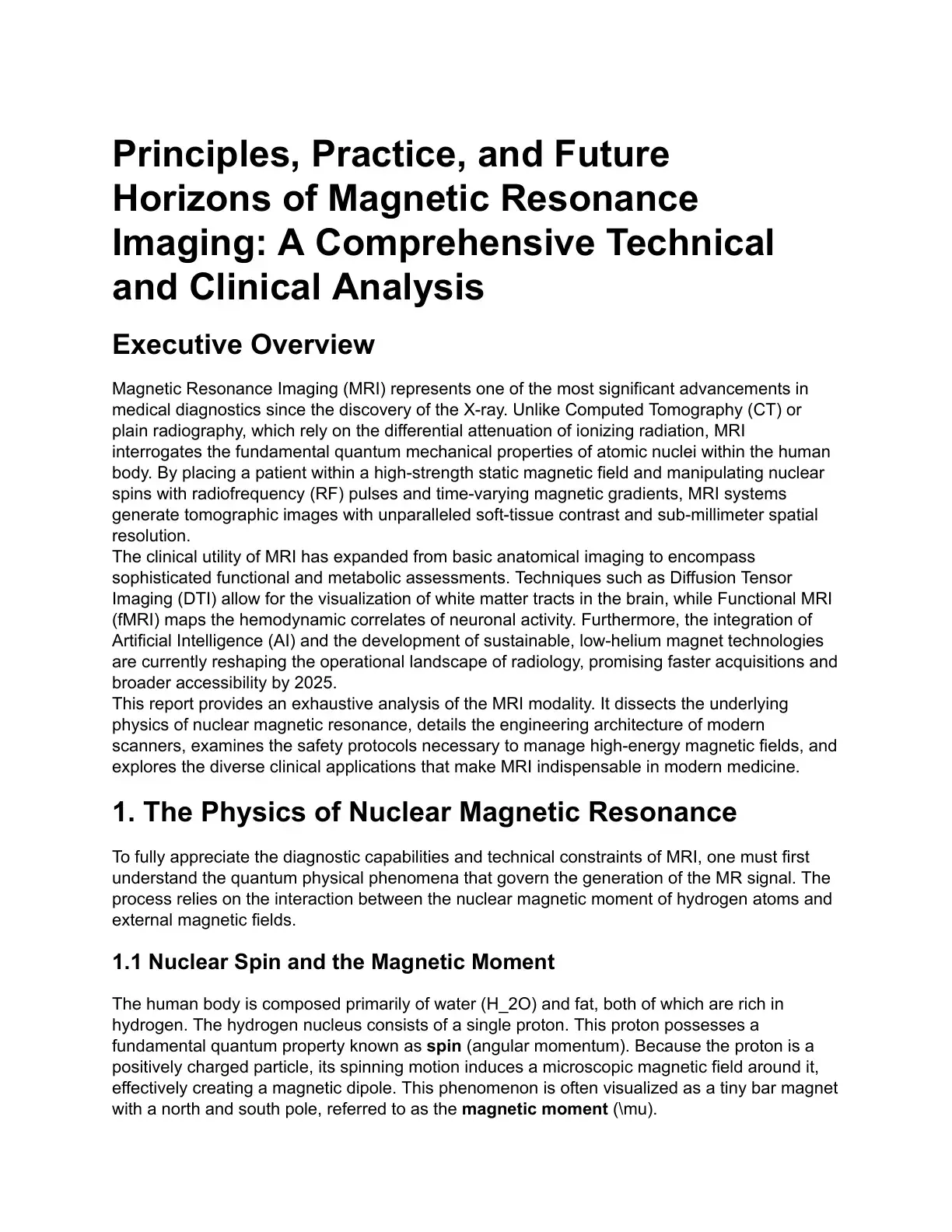 غلاف كتاب Principles, Practice, and Future Horizons of Magnetic Resonance Imaging: A Comprehensive Technical and Clinical Analysis