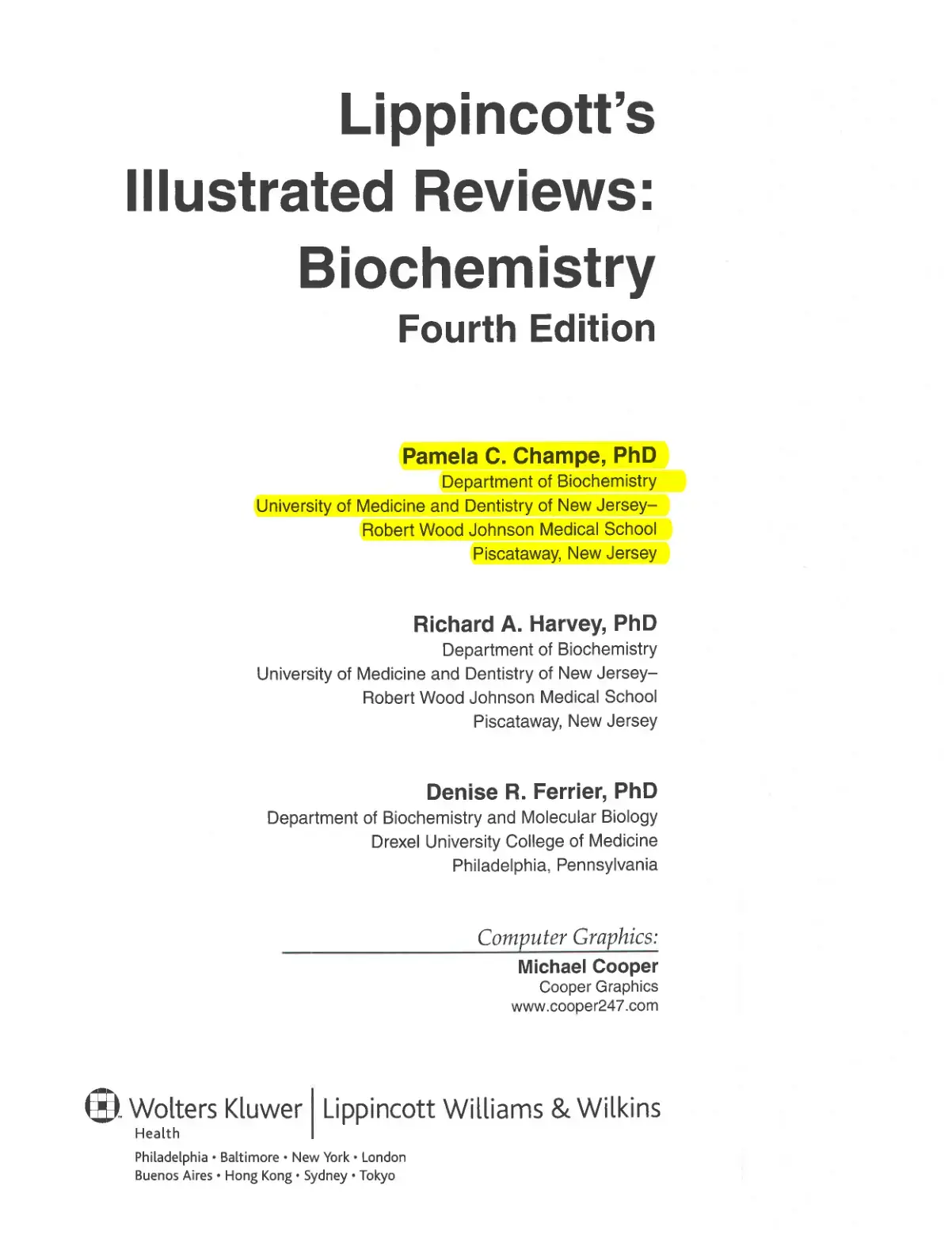 غلاف كتاب Lippincott's Illustrated Reviews: Biochemistry