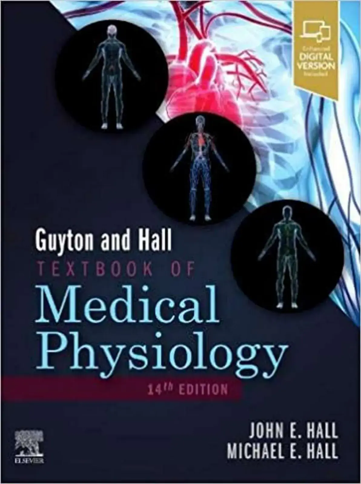 غلاف كتاب Guyton and Hall Textbook of Medical Physiology 14th Edition