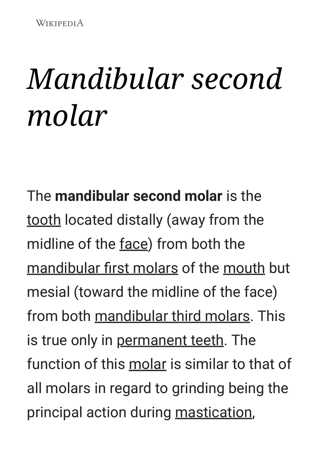 غلاف كتاب Mandibular Second Molar
