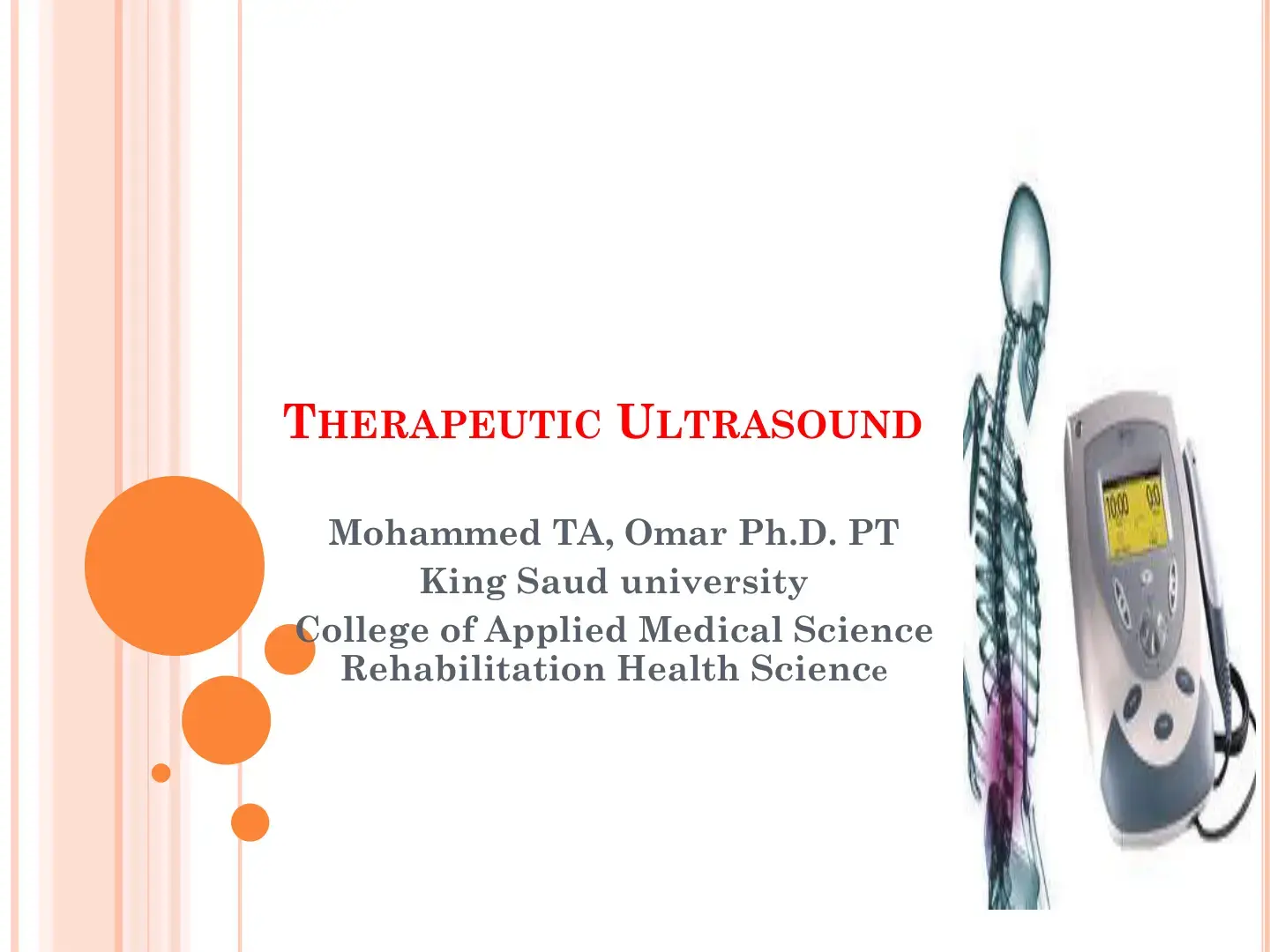 غلاف كتاب Therapeutic ultrasound