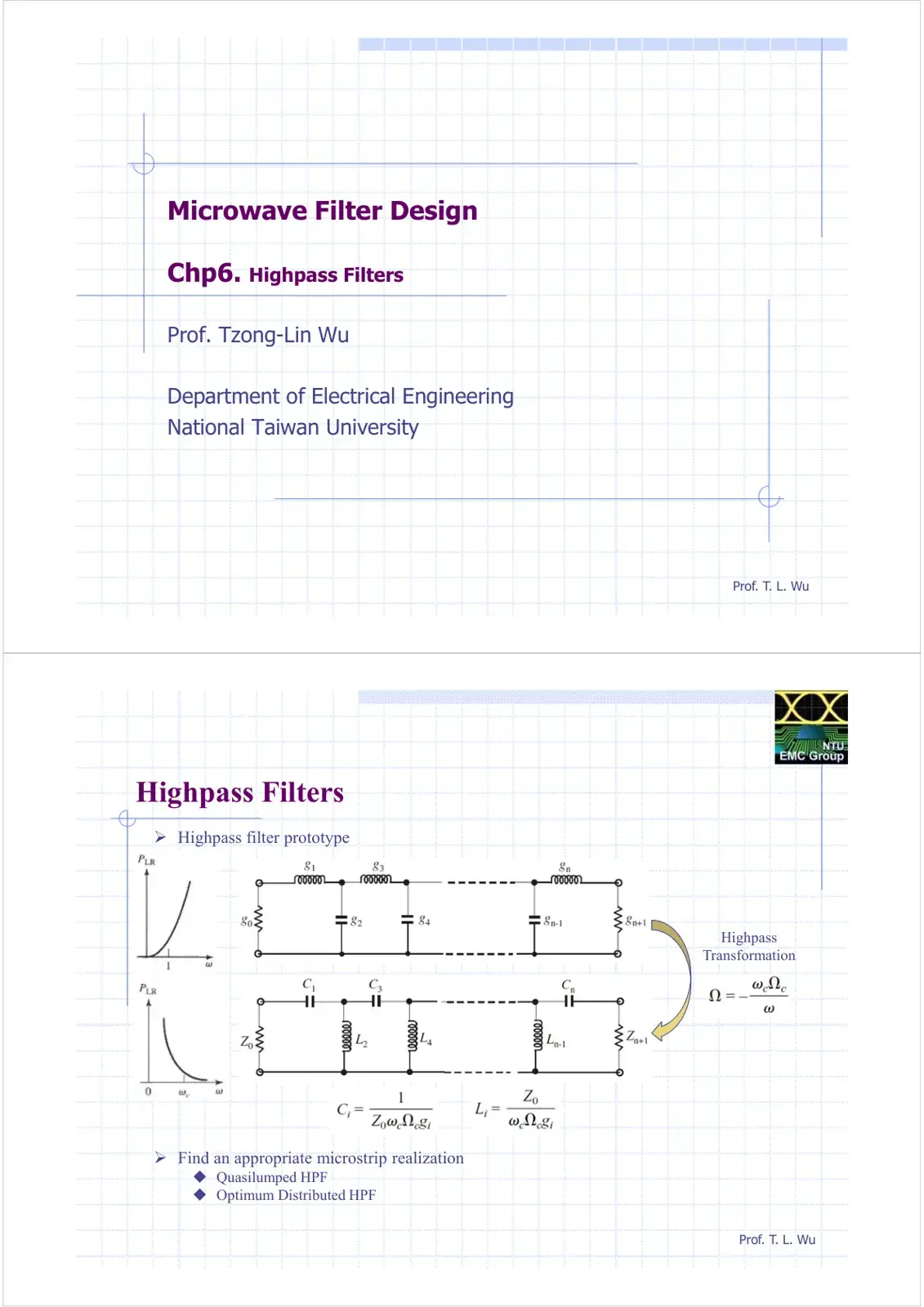 غلاف كتاب Microwave Filter Design - Chapter 6: Highpass Filters