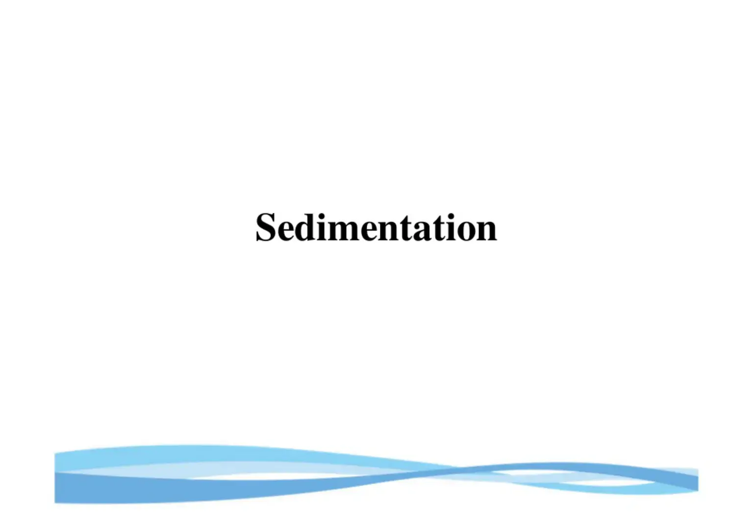 غلاف كتاب Sedimentation