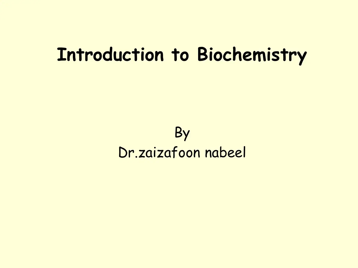 غلاف كتاب Introduction to Biochemistry