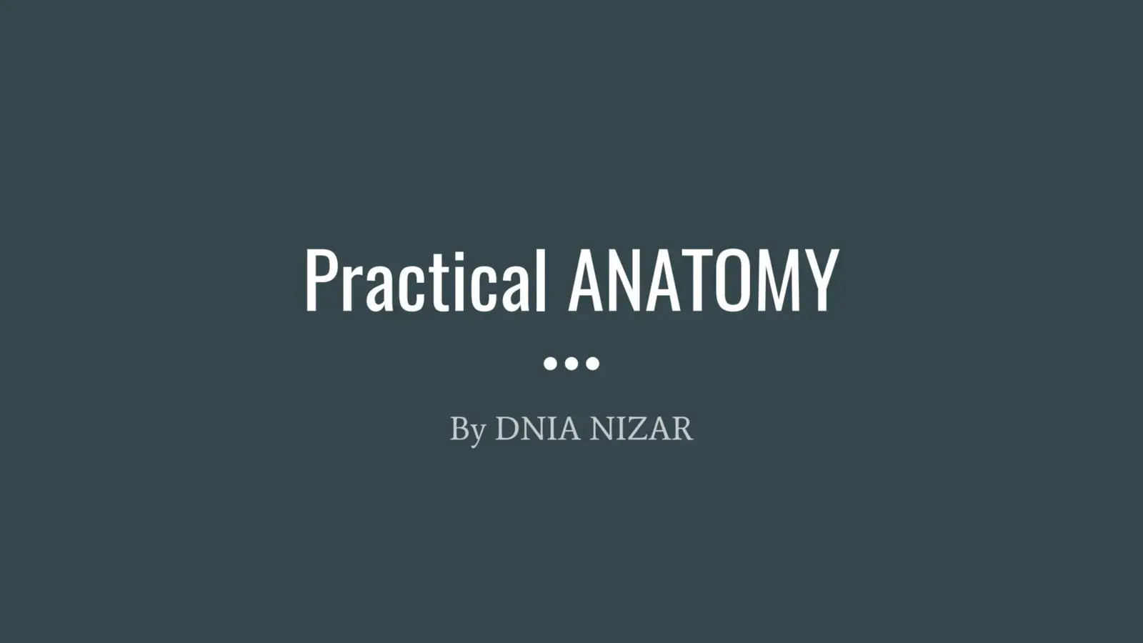 غلاف كتاب Practical ANATOMY