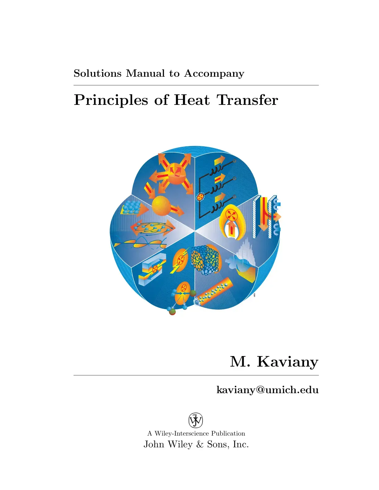 غلاف كتاب Solutions Manual to Accompany Principles of Heat Transfer
