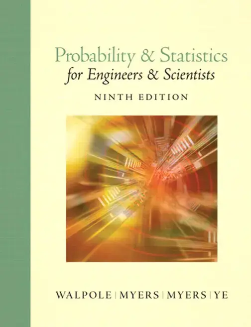 غلاف كتاب Probability & Statistics for Engineers & Scientists