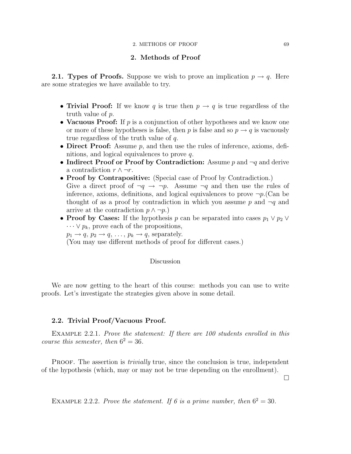 غلاف كتاب 2. Methods of Proof
