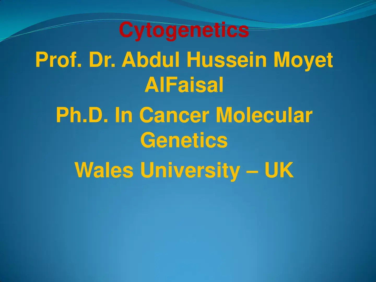 غلاف كتاب Cytogenetics