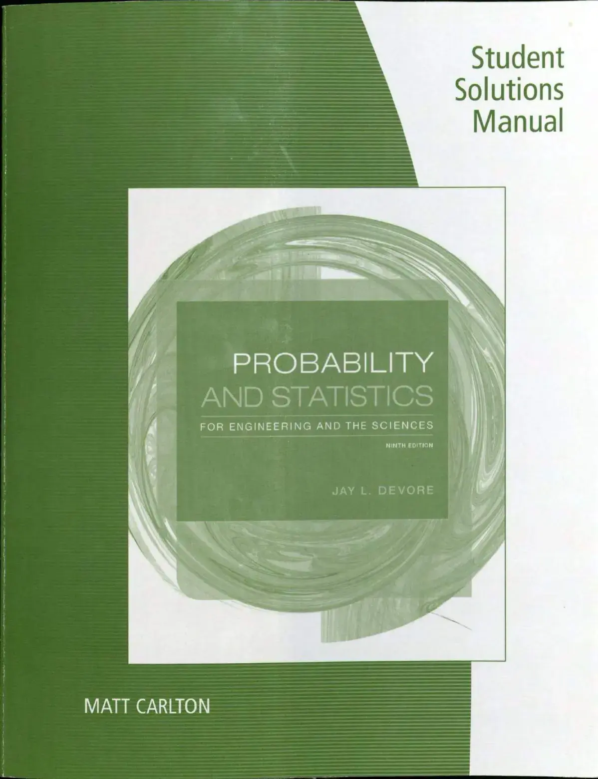 غلاف كتاب PROBABILITY AND STATISTICS FOR ENGINEERING AND THE SCIENCES