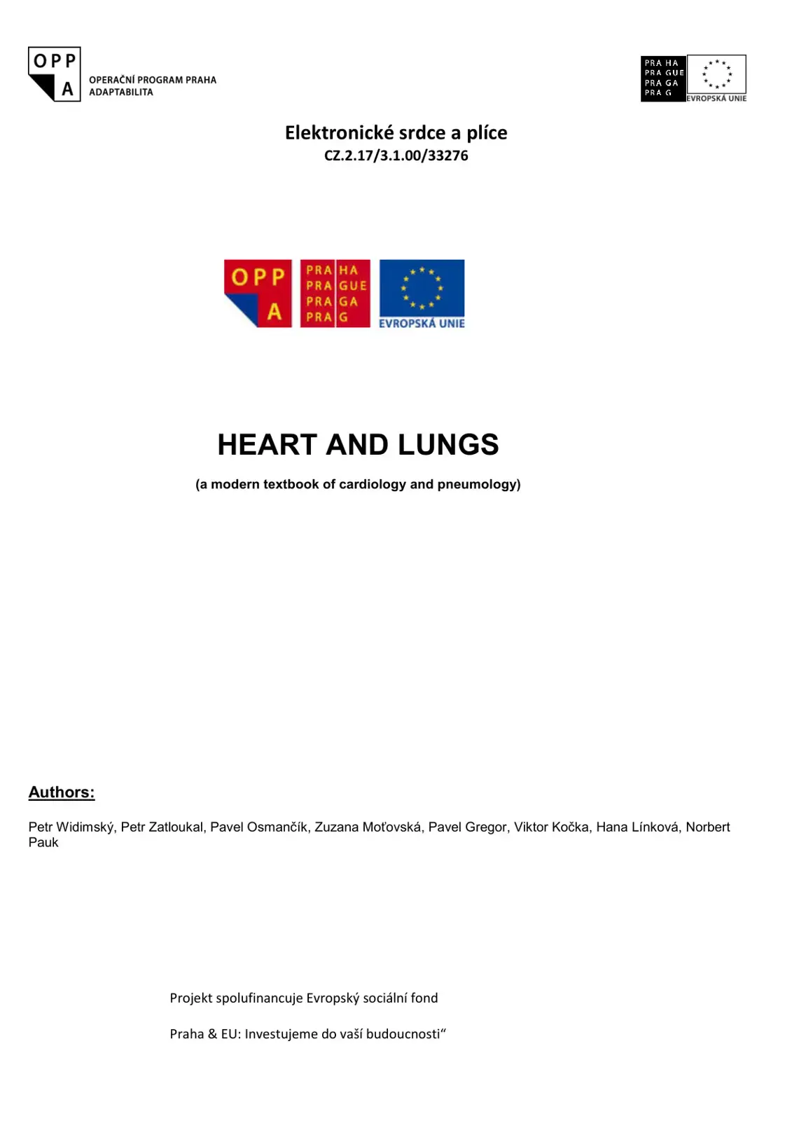 غلاف كتاب HEART AND LUNGS (a modern textbook of cardiology and pneumology)