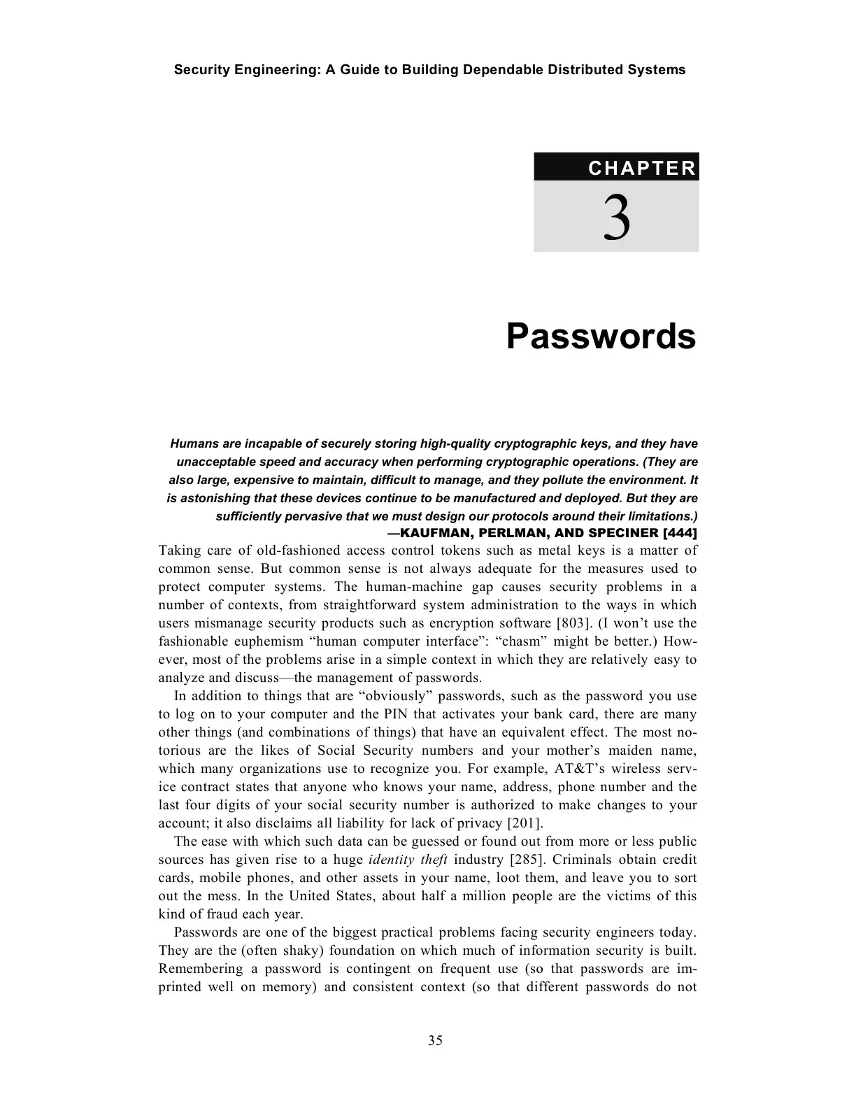 غلاف كتاب Security Engineering: A Guide to Building Dependable Distributed Systems