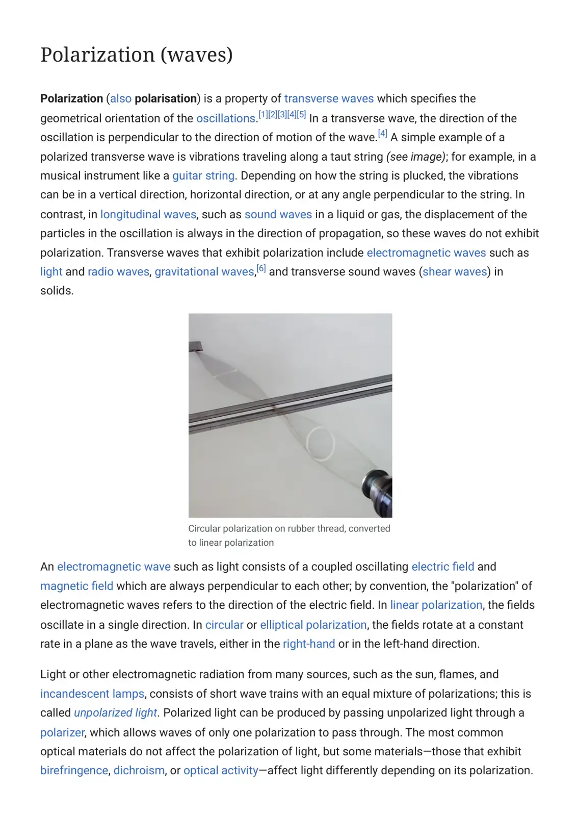 غلاف كتاب Polarization (waves)